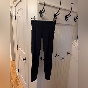 athleta girl navy blue leggings 12